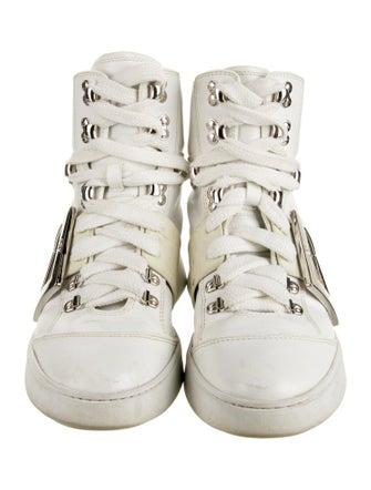 Roger Vivier Leather Wedge Sneakers