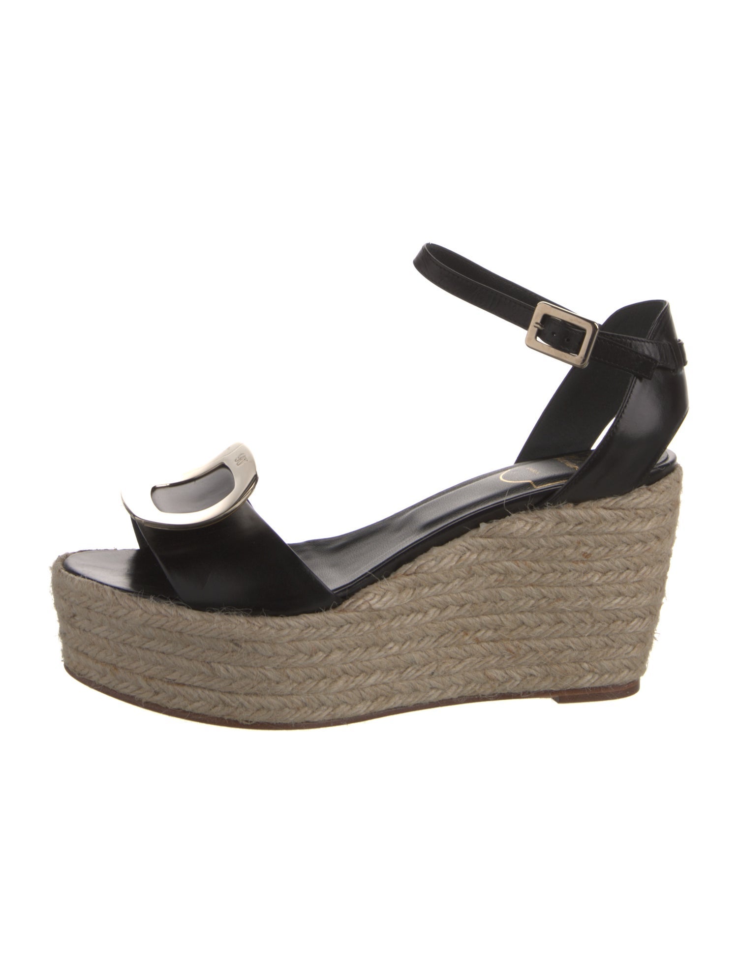 Roger Vivier Leather Espadrilles