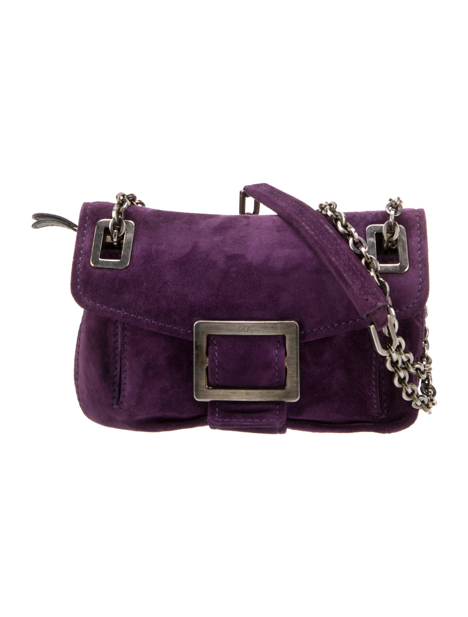 Roger Vivier Suede Crossbody Bag