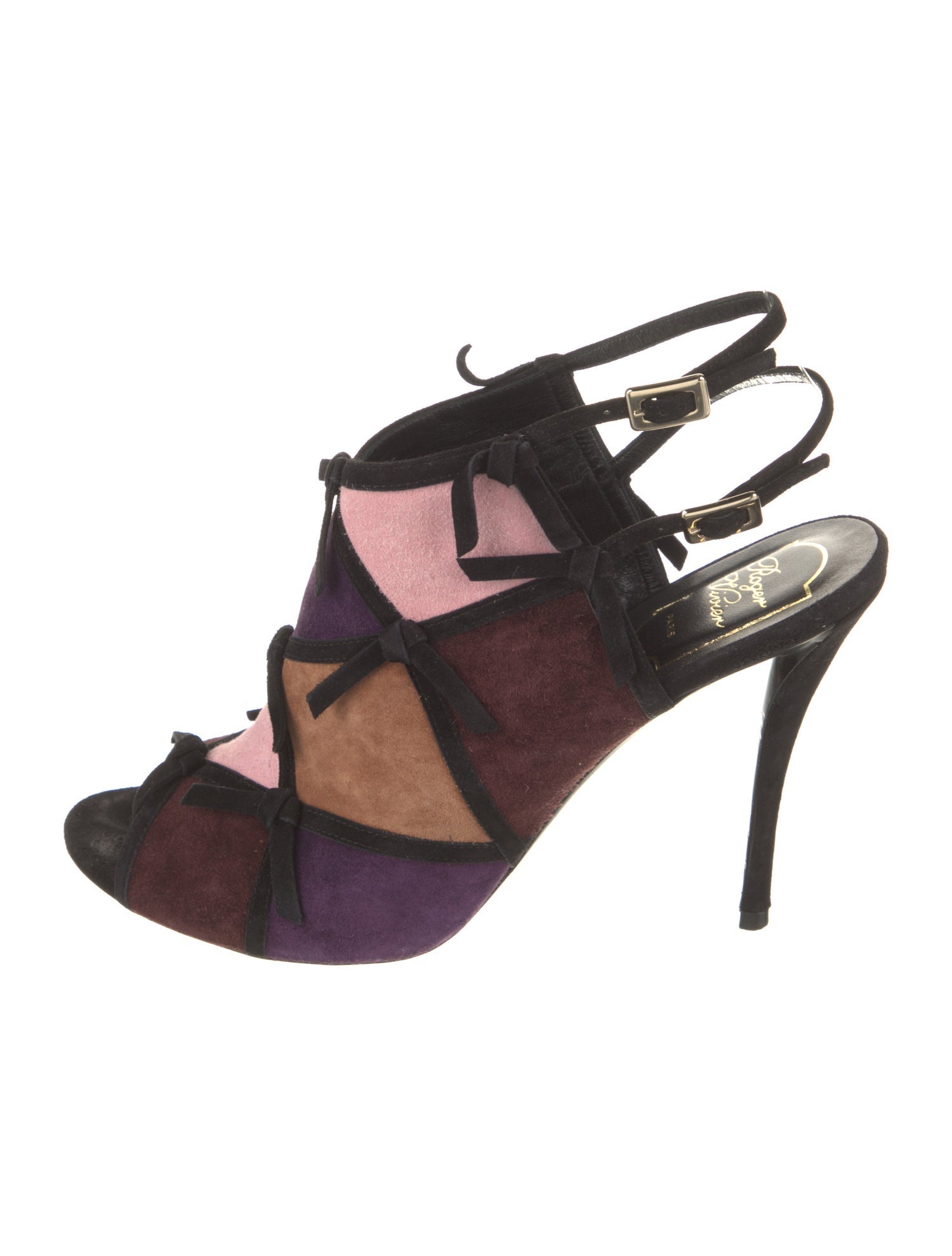 Roger Vivier Suede Slingback Sandals