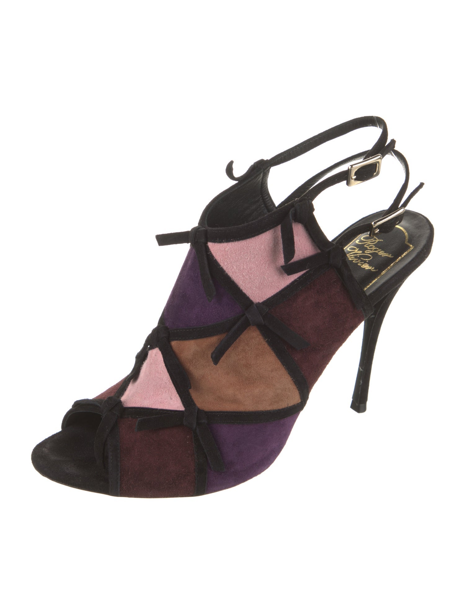 Roger Vivier Suede Slingback Sandals