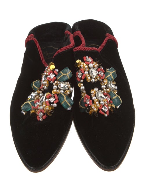 Roger Vivier Velvet Mules