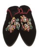 Roger Vivier Velvet Mules