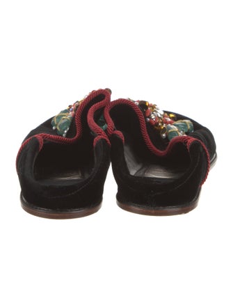 Roger Vivier Velvet Mules