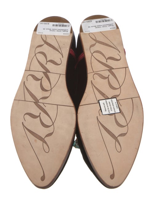 Roger Vivier Velvet Mules