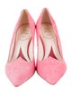Roger Vivier Suede Leather Trim Embellishment Pumps