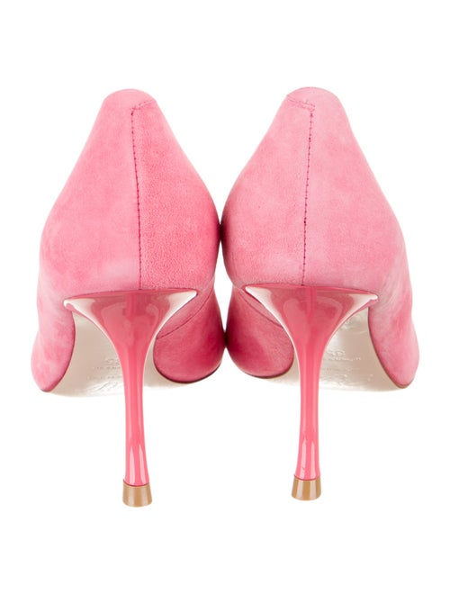 Roger Vivier Suede Leather Trim Embellishment Pumps