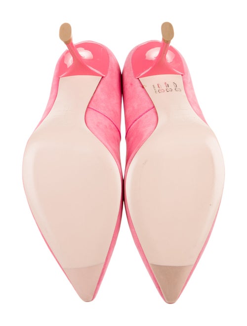 Roger Vivier Suede Leather Trim Embellishment Pumps