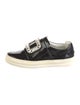 Roger Vivier Patent Leather Crystal Embellishments Sneakers