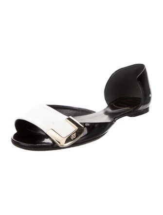 Roger Vivier Patent Leather Slides