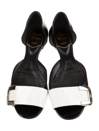 Roger Vivier Patent Leather Slides