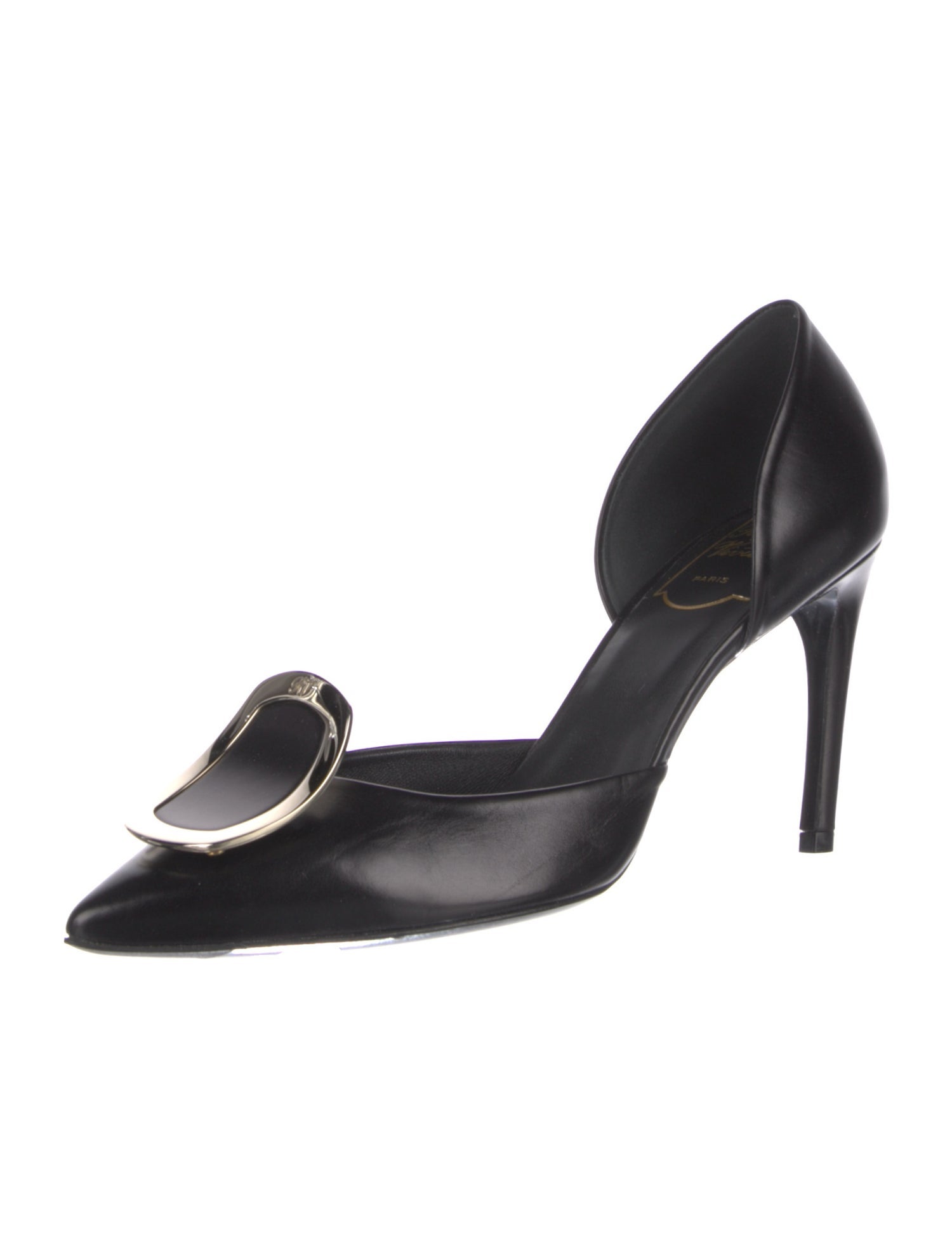 Roger Vivier Leather D'Orsay Pumps
