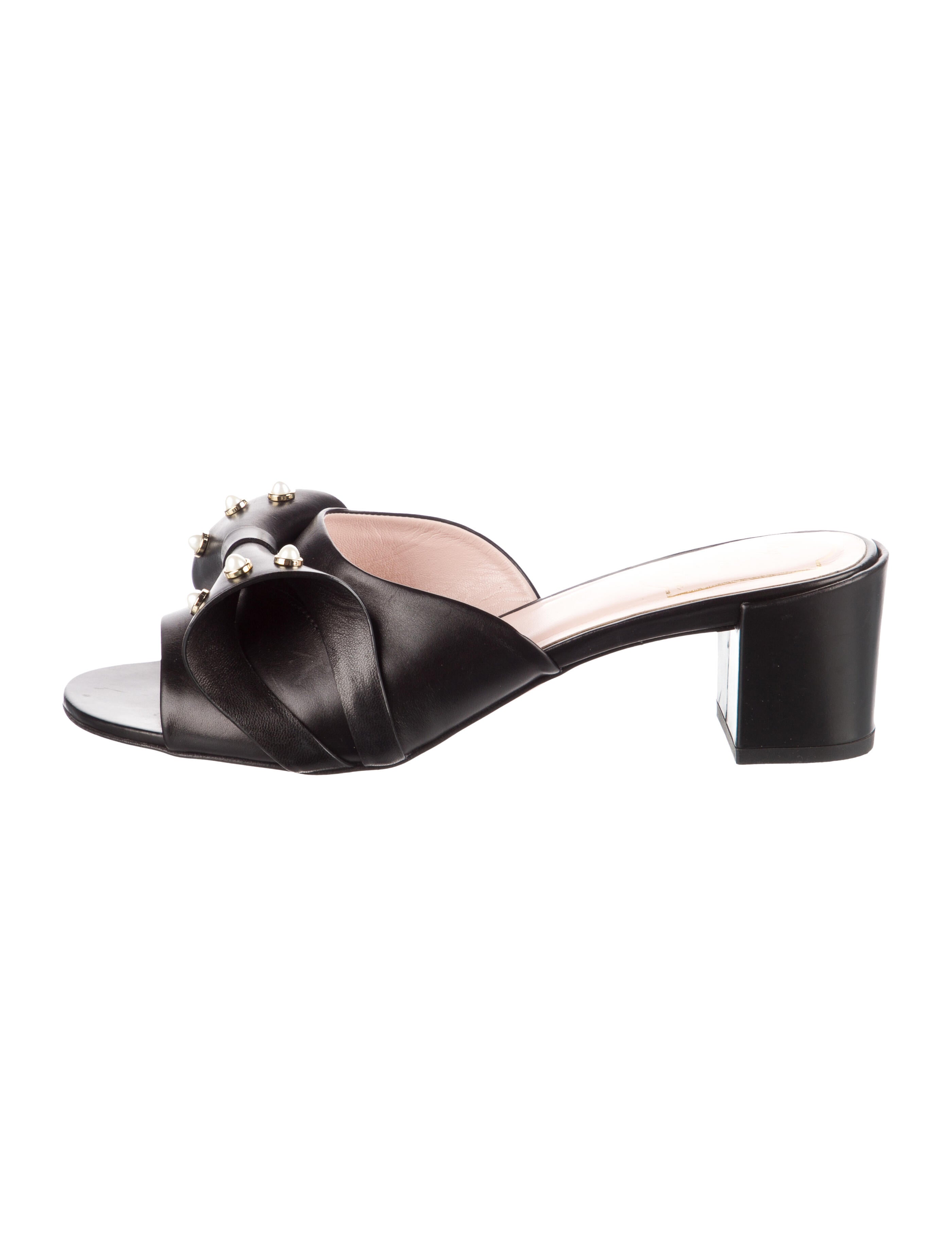 Roger Vivier Leather Slides