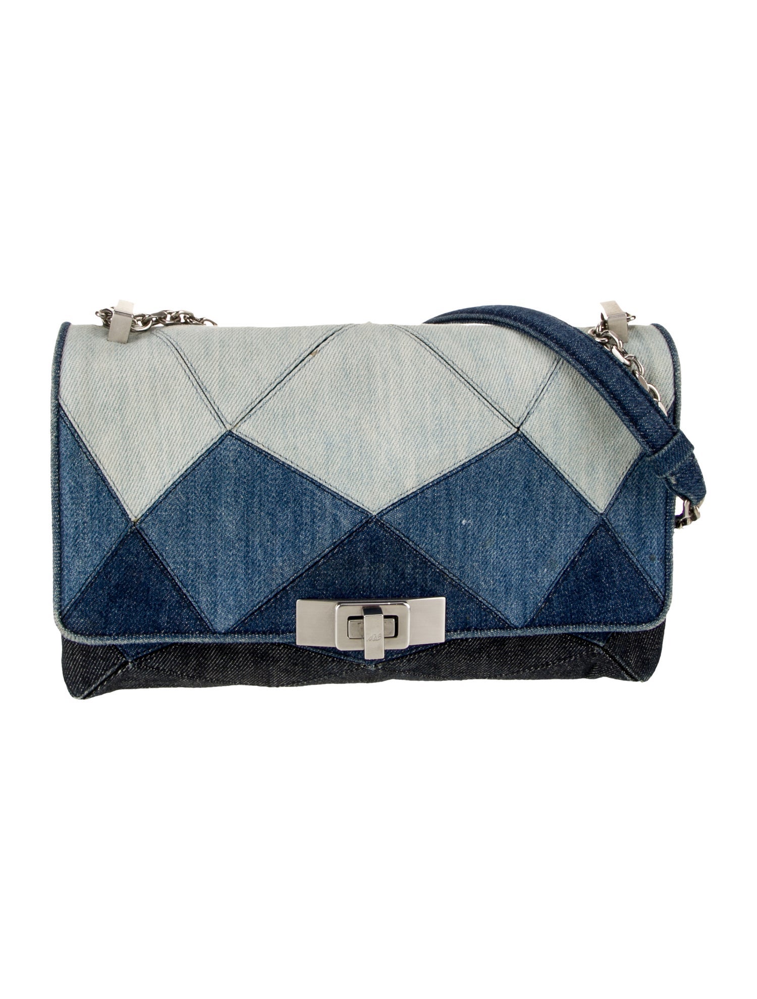 Roger Vivier Denim Messenger Bag