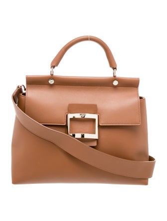 Roger Vivier Leather Top Handle Bag