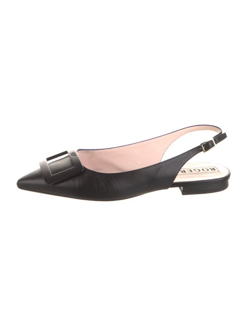 Roger Vivier Leather Slingback Flats