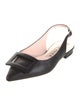 Roger Vivier Leather Slingback Flats
