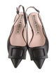 Roger Vivier Leather Slingback Flats