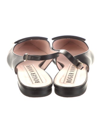 Roger Vivier Leather Slingback Flats
