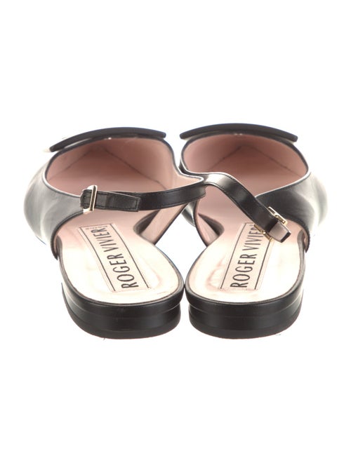 Roger Vivier Leather Slingback Flats