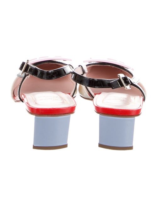 Roger Vivier Patent Leather Slingback Pumps