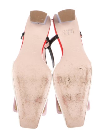 Roger Vivier Patent Leather Slingback Pumps