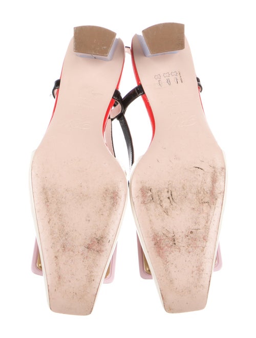 Roger Vivier Patent Leather Slingback Pumps