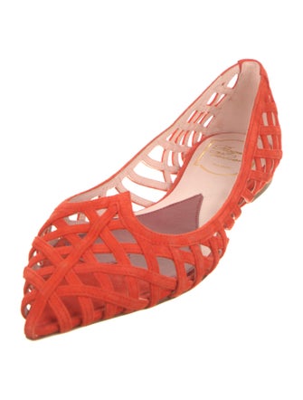 Roger Vivier Suede Ballet Flats