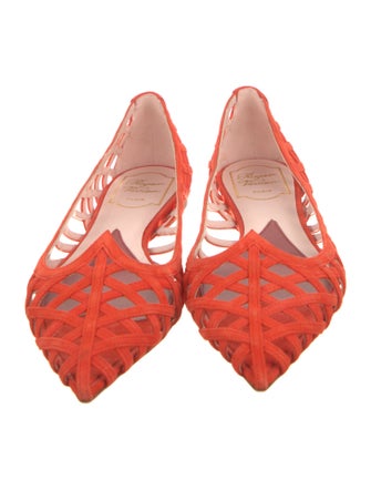 Roger Vivier Suede Ballet Flats