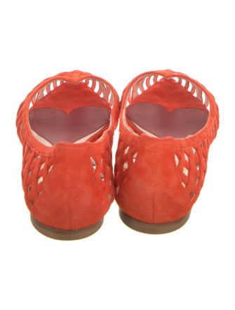 Roger Vivier Suede Ballet Flats