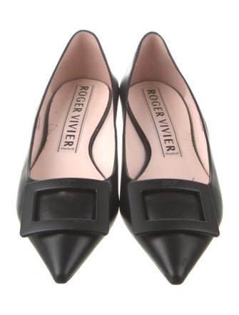 Roger Vivier Leather Ballet Flats