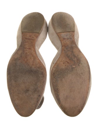 Roger Vivier Suede D'Orsay Flats