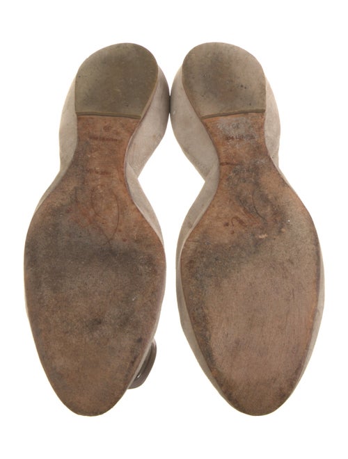 Roger Vivier Suede D'Orsay Flats