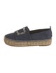 Roger Vivier Denim Sequin Embellishments Espadrilles