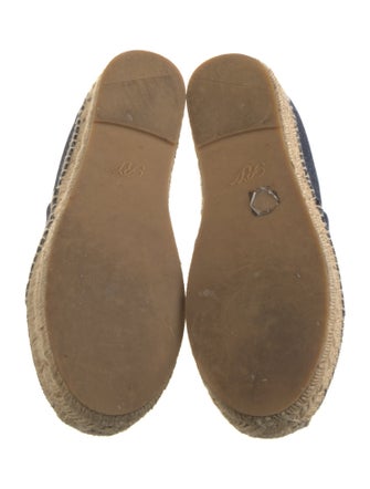 Roger Vivier Denim Sequin Embellishments Espadrilles