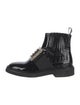 Roger Vivier Patent Leather Crystal Embellishments Boots