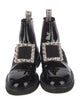 Roger Vivier Patent Leather Crystal Embellishments Boots