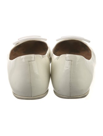 Roger Vivier Patent Leather Studded Accents Ballet Flats