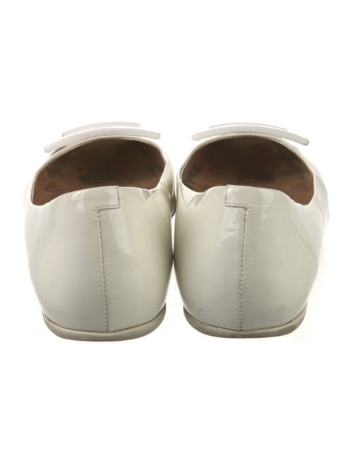 Roger Vivier Patent Leather Studded Accents Ballet Flats