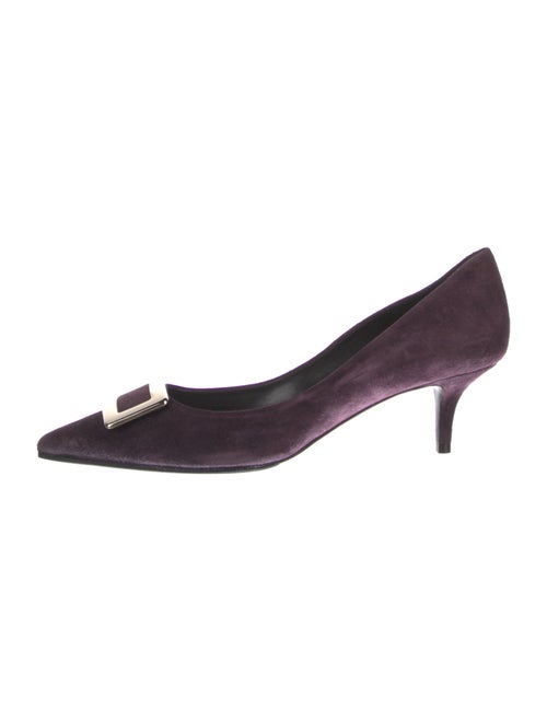 Roger Vivier Suede D'Orsay Pumps