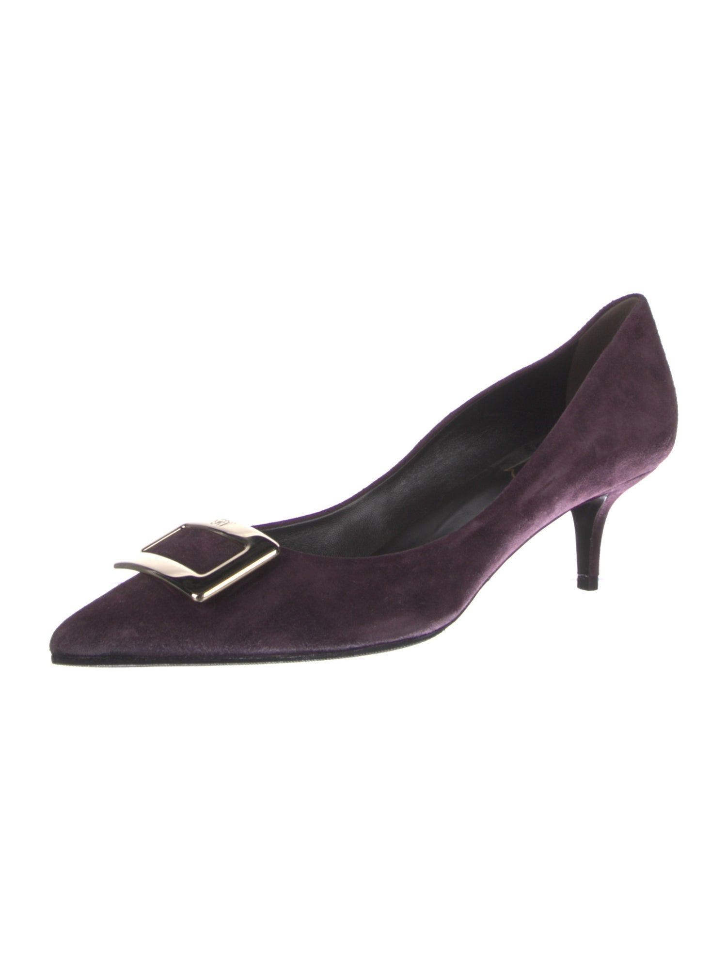 Roger Vivier Suede D'Orsay Pumps