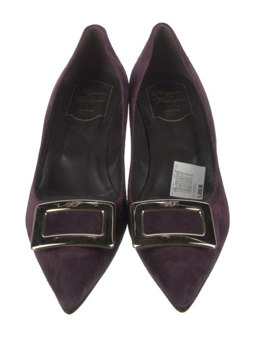 Roger Vivier Suede D'Orsay Pumps