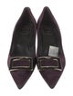 Roger Vivier Suede D'Orsay Pumps