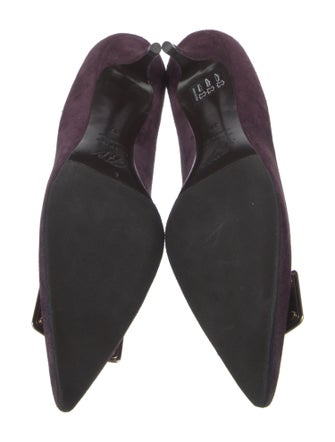 Roger Vivier Suede D'Orsay Pumps