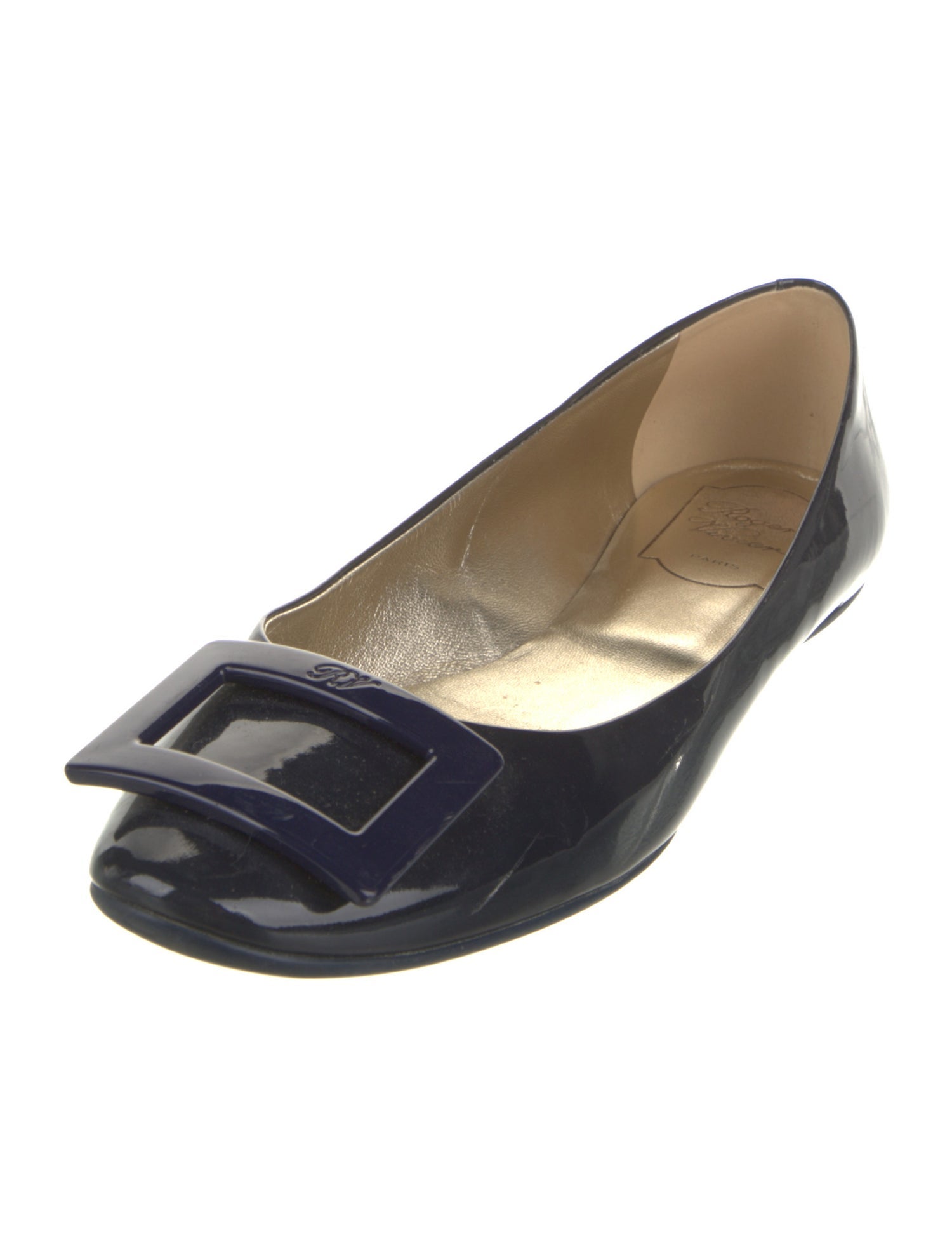Roger Vivier Patent Leather Ballet Flats