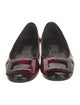 Roger Vivier Patent Leather Printed Flats