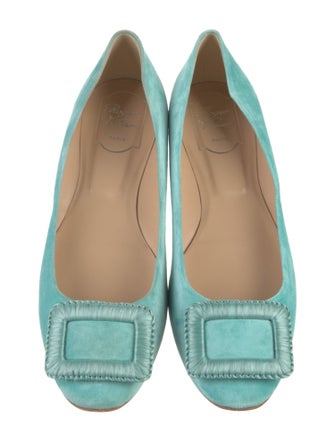 Roger Vivier Suede Flats