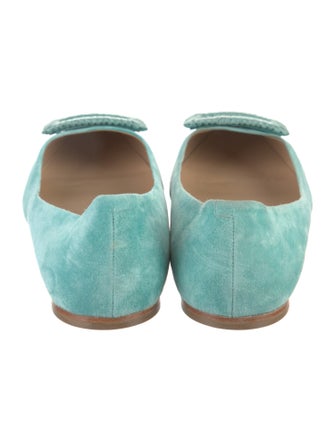 Roger Vivier Suede Flats