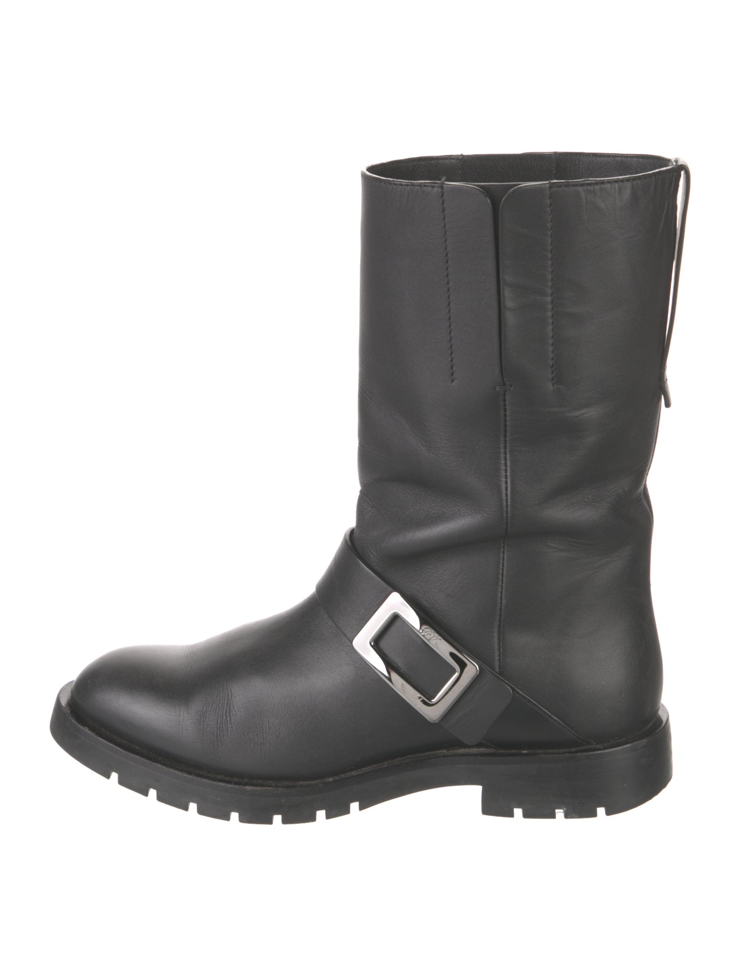 Roger Vivier Leather Moto Boots