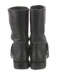 Roger Vivier Leather Moto Boots